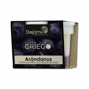 Yogurt griego de arándanos 