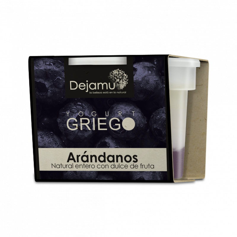 Yogurt griego de arándanos 