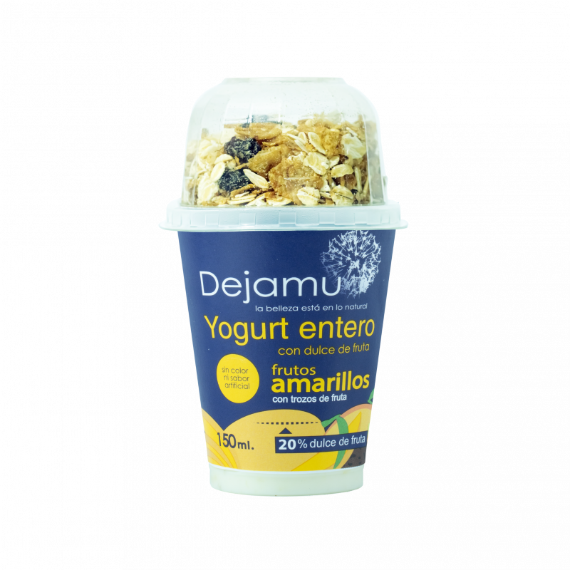Yogurt con sobrecopa x150g frutos amarillos 