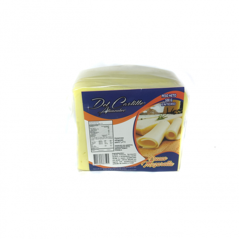 Queso mozzarella tajado x500g